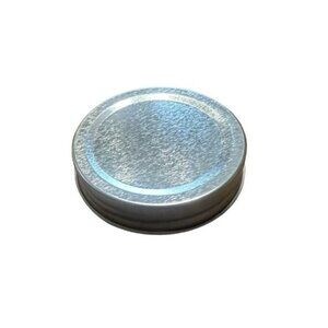 Mason Jar Regular Mouth One Piece One-Piece Lids Lot 12 New Without‎ Box Silver